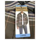 Menï¿½s large Eddie Bauer hooded shirt jacket