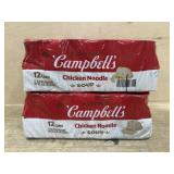 Two packs of chicken noodle soup - 24 cans