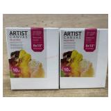 2-10 packs 8x10 canvases