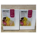 2-10 packs 8x10 canvases