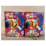 2-2 packs fruit loops cereal 43.6 oz each