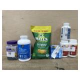 Melatonin. Calcium. Halls. Acid pep. Magnesium.