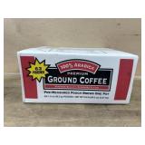63 packs pre measured ground coffee