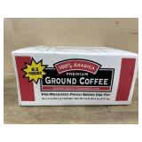 63 packs pre measured ground coffee