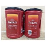 2 Folgers 43.5 ox classics roast