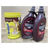 Chocolate Nesquik, 2 Bottles of Hersheys