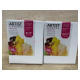 2-10 packs 8x10 canvases