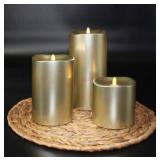 3 piece flameless moving candles