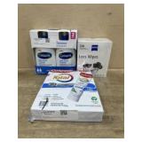 Cetaphil. Colgate total. Lens wipes