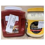 Ketchup 7Lb Container & Dukes Real Mayonnaise