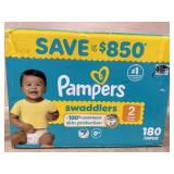 Pampers Swaddlers Size 2 - 180 Diapers