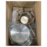 Heavily used tramontina 14 piece cookware set