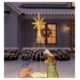 6ï¿½ pre lit nativity scene