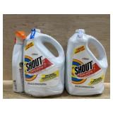 Shout spray bottle and 2 refills