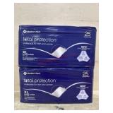 2-25 packs xl underpads