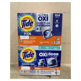 2 boxes tide pods