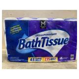 45 rolls bath tissue purple pack