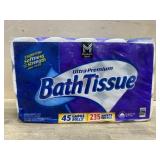 45 rolls bath tissue purple pack