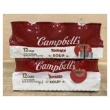 Campbells Tomato Soup - 2 12 pk cans