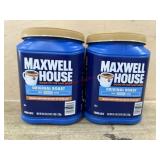2 Maxwell house 43.1 oz original roast