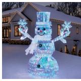 Pre Lit Prismatic Snowman