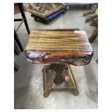 Amish made hand crafted stool 15x12x22