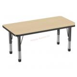 24x48 rectangle T mold adjustable activity table