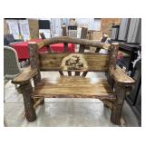 Amish made hand crafter moose in the mountains