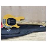 Sterling stingray5 bass guitar.  Nyatoh wood,
