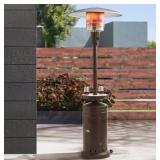 Gas Patio Heater w Bronze Powder Coat Finish