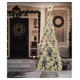 7 Ft Decorative Ornament Tree - Gold
