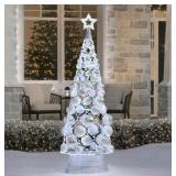 7 Ft Decorative Ornament Tree - Silver