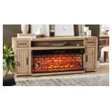 New Delmar fireplace media console fits up to 80ï¿½