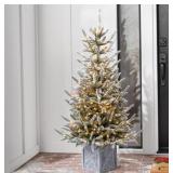 Pre Lit Snowy Georgia Topiary