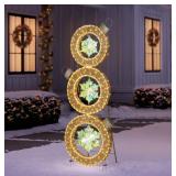 6 Ft Stacked Ornament Decor