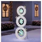 6 Ft Stacked Ornament Decor