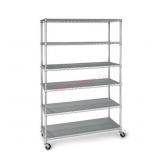 6 tier heavy duty wire shelving