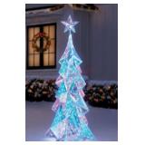 6ï¿½ pre lit prismatic tree