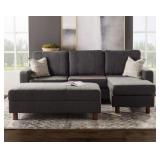 Kristen fabric reversible sectional MSRP $899