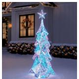 Pre lit Prismatic Tree