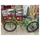 New Vevor  3 wheel bike with lock, extra tubes.