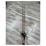 Bill dance reel with rod/ Mitchell open face reel
