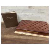 Coin collector box and book