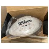 Autographed Football  Jim Harbaugh and more