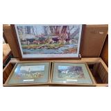 18x28 Framed Run on Indian Creek and  2 8x10