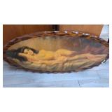 42 inch oval Nude on wood