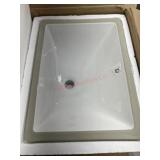 Rectangular White Ceramic Sink (Basin)