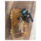 Mini magnum tackle box with lures and tackle and