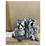 2- Raccoon rope dog toys