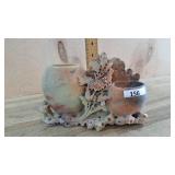 Soap stone double vase